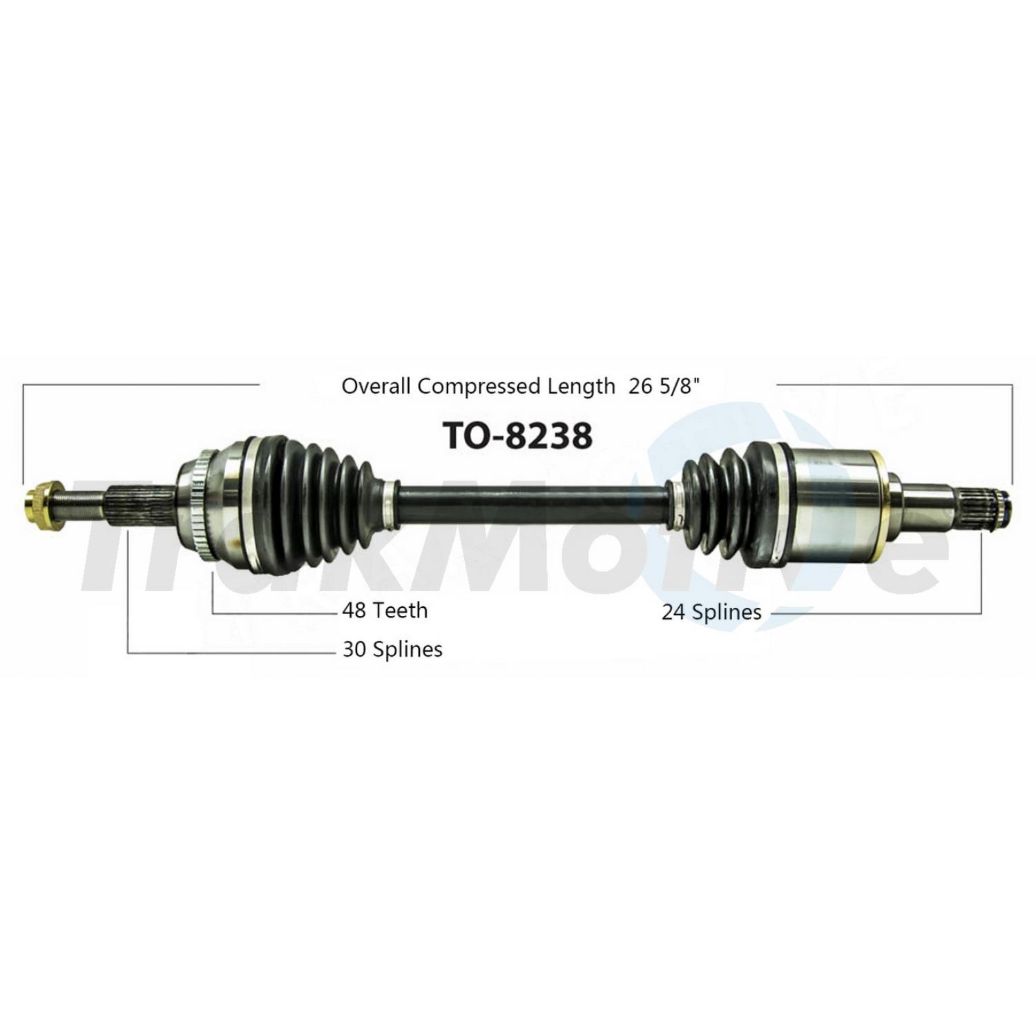 TrakMotive TO8238 - CV Axle Shaft TrakMotive TO8238 CV Axle Shaft product image 1 of 3