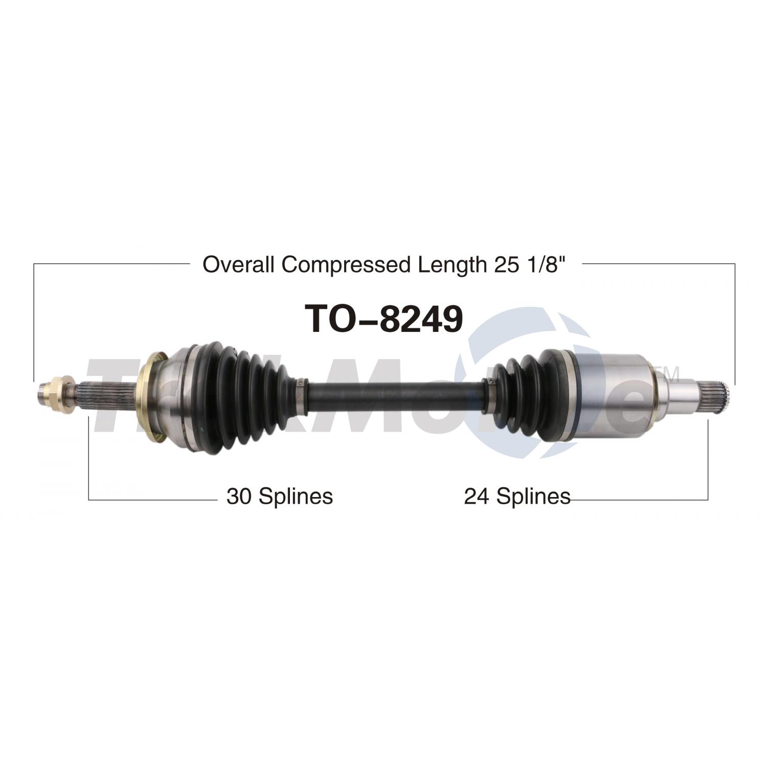 TrakMotive TO8249 - CV Axle Shaft TrakMotive TO8249 CV Axle Shaft product image 1 of 3