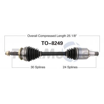 2014 Scion xB CV Axle Shaft Front Left TrakMotive TO8249 image 1 of 3