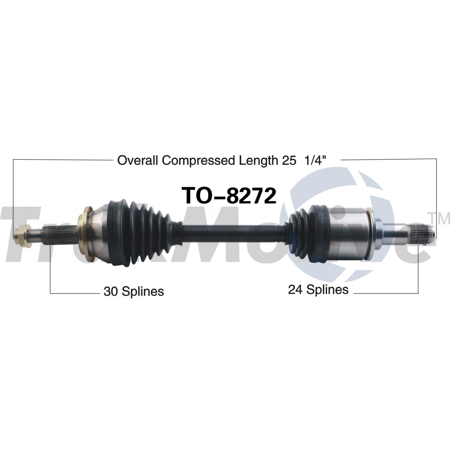 TrakMotive TO8272 CV Axle Shaft product image 1 of 3
