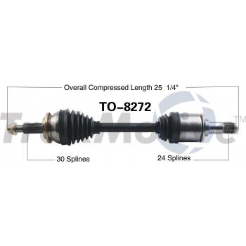 2011 Toyota RAV4 CV Axle Shaft Front Left TrakMotive TO8272 image 1 of 3