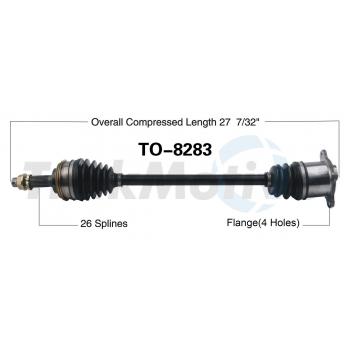 2005 Toyota RAV4 CV Axle Shaft Rear Right TrakMotive TO8283 image 1 of 3