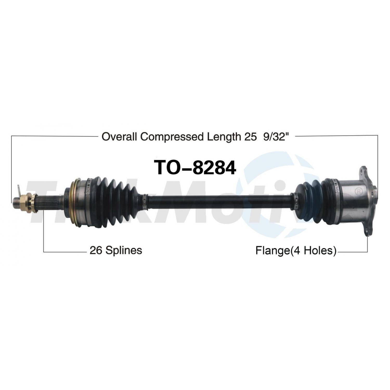 TrakMotive TO8284 - CV Axle Shaft TrakMotive TO8284 CV Axle Shaft product image 1 of 3
