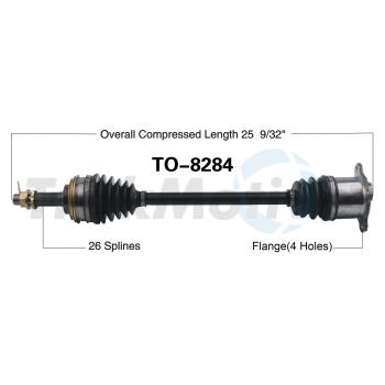 2005 Toyota RAV4 CV Axle Shaft Rear Left TrakMotive TO8284 image 1 of 3