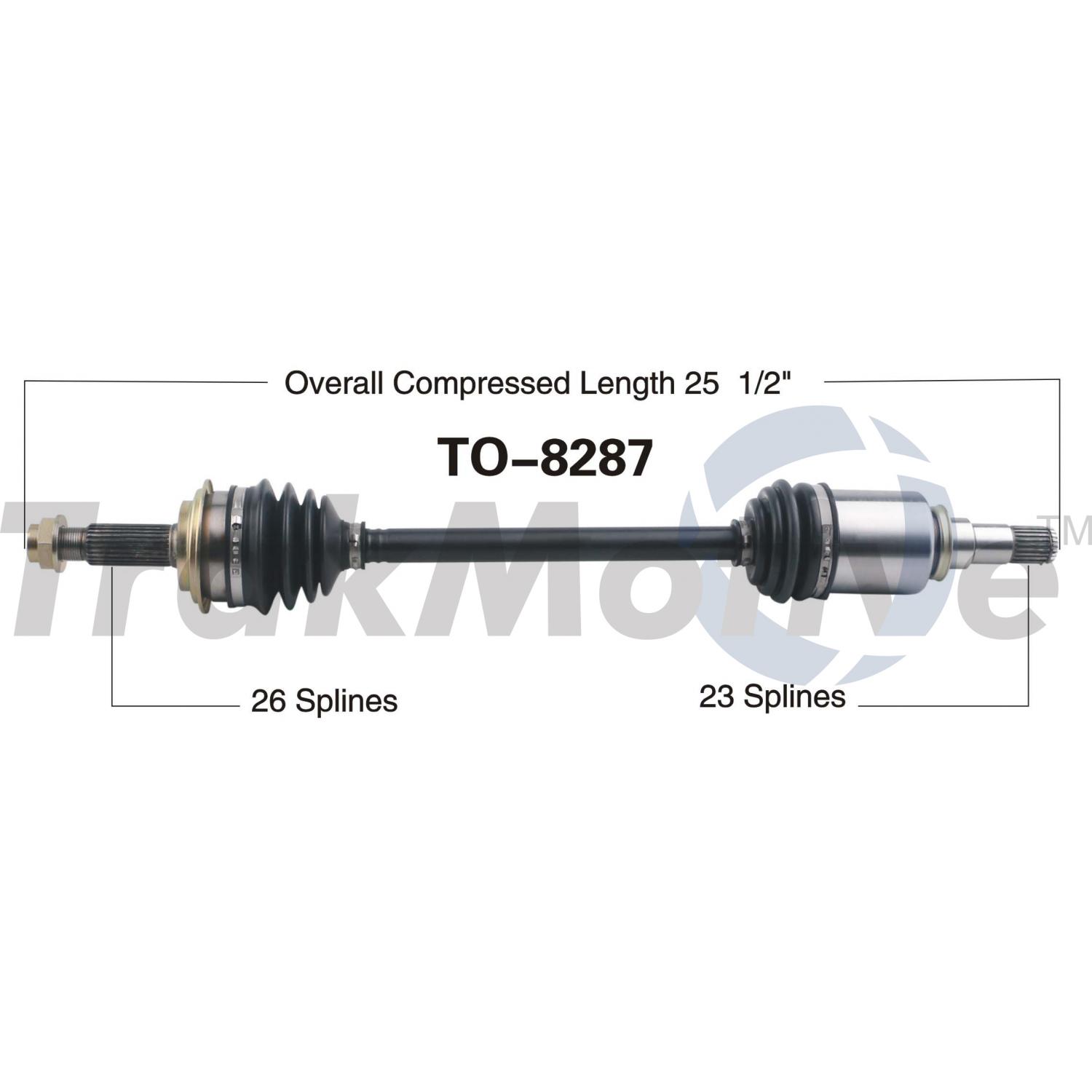 TrakMotive TO8287 - CV Axle Shaft TrakMotive TO8287 CV Axle Shaft product image 1 of 3