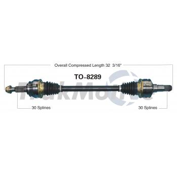 2006 Lexus GS300 CV Axle Shaft Rear Right TrakMotive TO8289 image 1 of 3