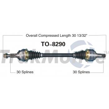 2006 Lexus GS300 CV Axle Shaft Rear Left TrakMotive TO8290 image 1 of 3