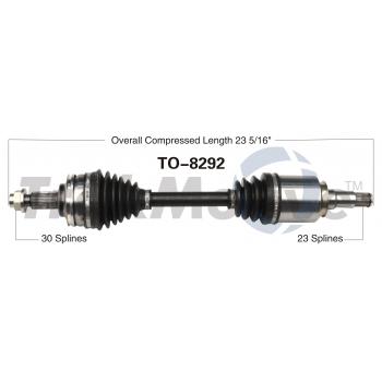 2011 Lexus GS350 CV Axle Shaft Front Left TrakMotive TO8292 image 1 of 3