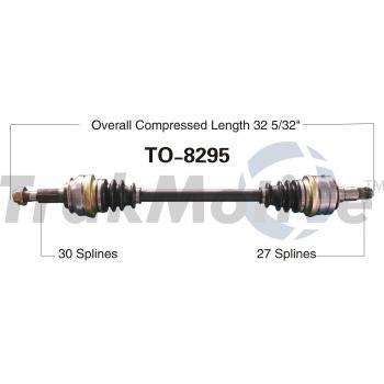 2006 Lexus GS300 CV Axle Shaft Rear Right TrakMotive TO8295 image 1 of 3