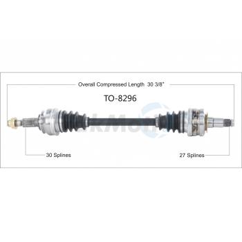 2006 Lexus GS300 CV Axle Shaft Rear Left TrakMotive TO8296 image 1 of 3