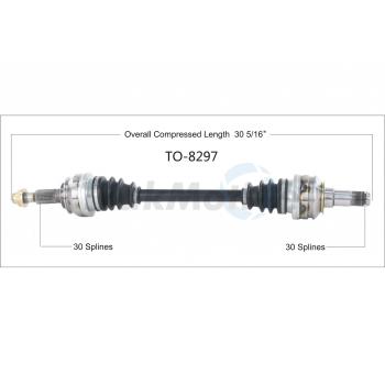2010 Lexus IS250 CV Axle Shaft Rear Left TrakMotive TO8297 image 1 of 3