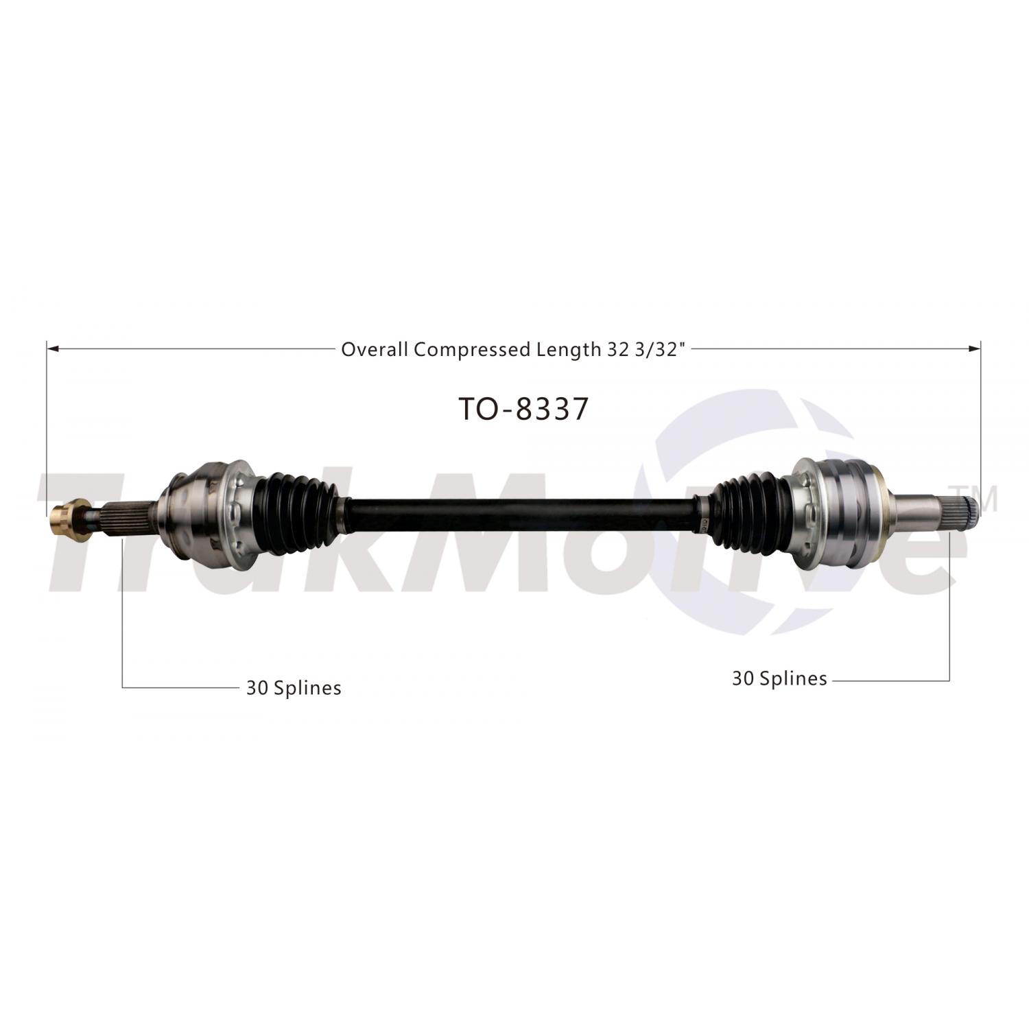 TrakMotive TO8337 - CV Axle Shaft TrakMotive TO8337 CV Axle Shaft product image 2 of 4