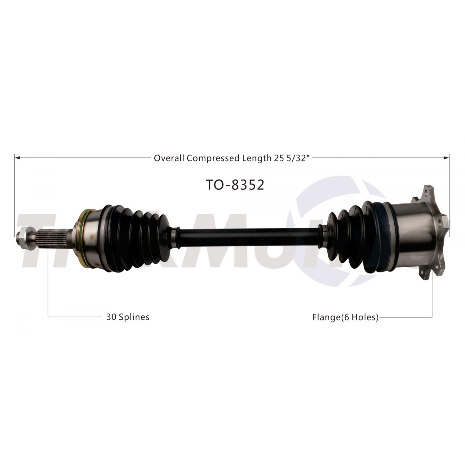 TrakMotive TO8352 CV Axle Shaft product image 1 of 3
