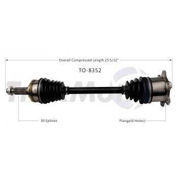 1993 Toyota Supra CV Axle Shaft Rear Left TrakMotive TO8352 image 1 of 3