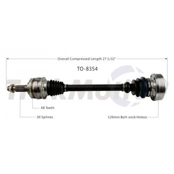 1992 Lexus LS400 CV Axle Shaft Rear Left TrakMotive TO8354 image 1 of 3