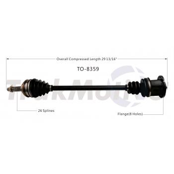1989 Toyota MR2 CV Axle Shaft Rear Right TrakMotive TO8359 image 1 of 3