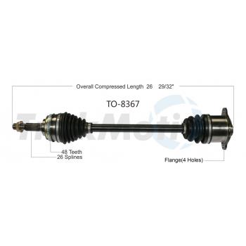 2000 Lexus RX300 CV Axle Shaft Rear Left TrakMotive TO8367 image 1 of 3