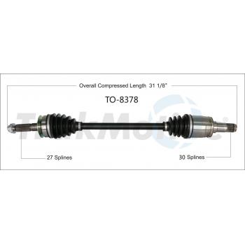 2016 Scion FR-S CV Axle Shaft Rear Left TrakMotive TO8378 image 1 of 3