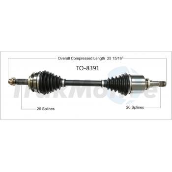 2017 Toyota Corolla iM CV Axle Shaft