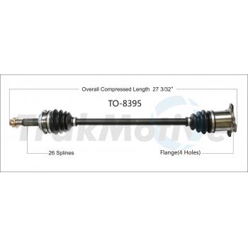 2016 Lexus RX450h CV Axle Shaft Rear Left TrakMotive TO8395 image 1 of 3