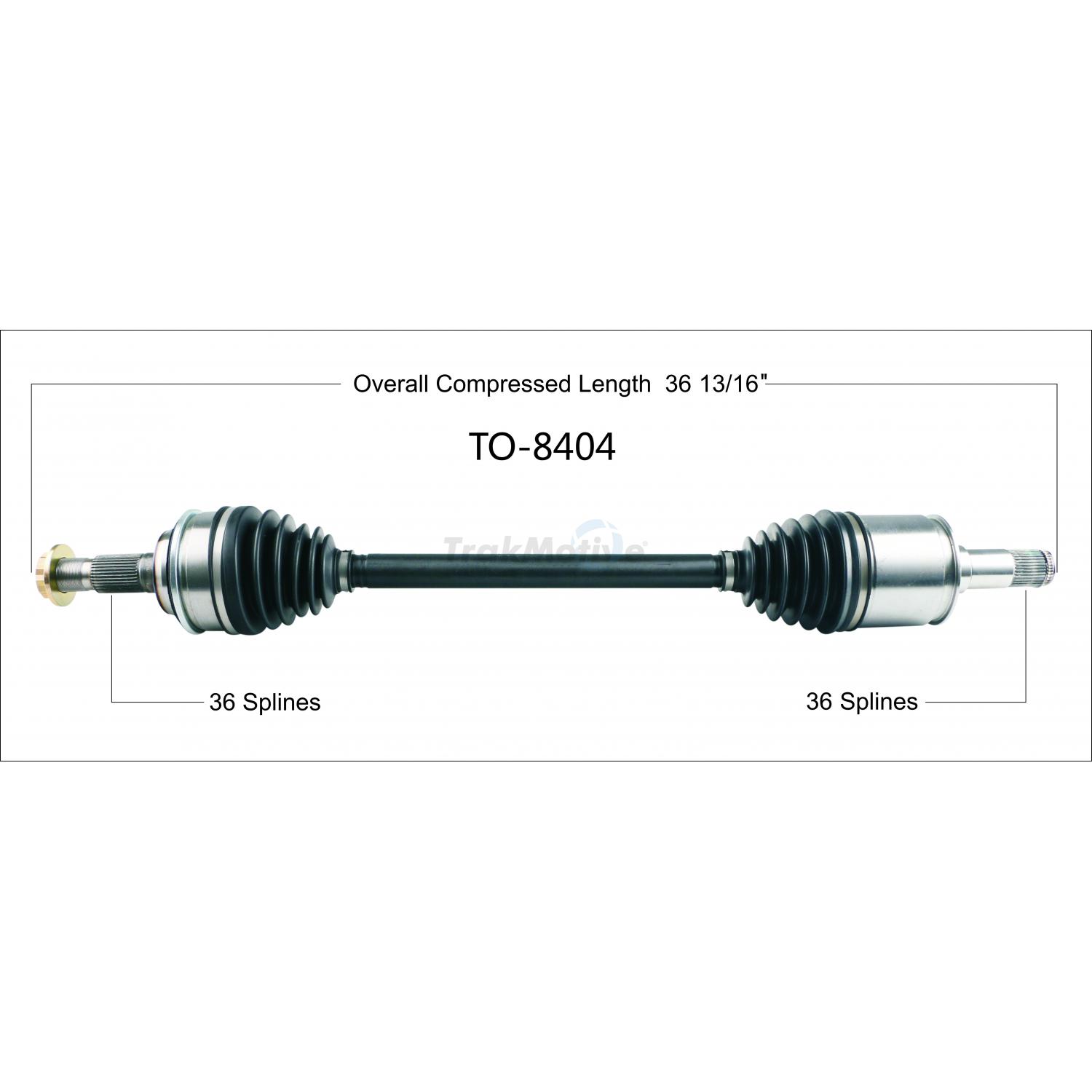 TrakMotive TO8404 - CV Axle Shaft TrakMotive TO8404 CV Axle Shaft product image 1 of 3