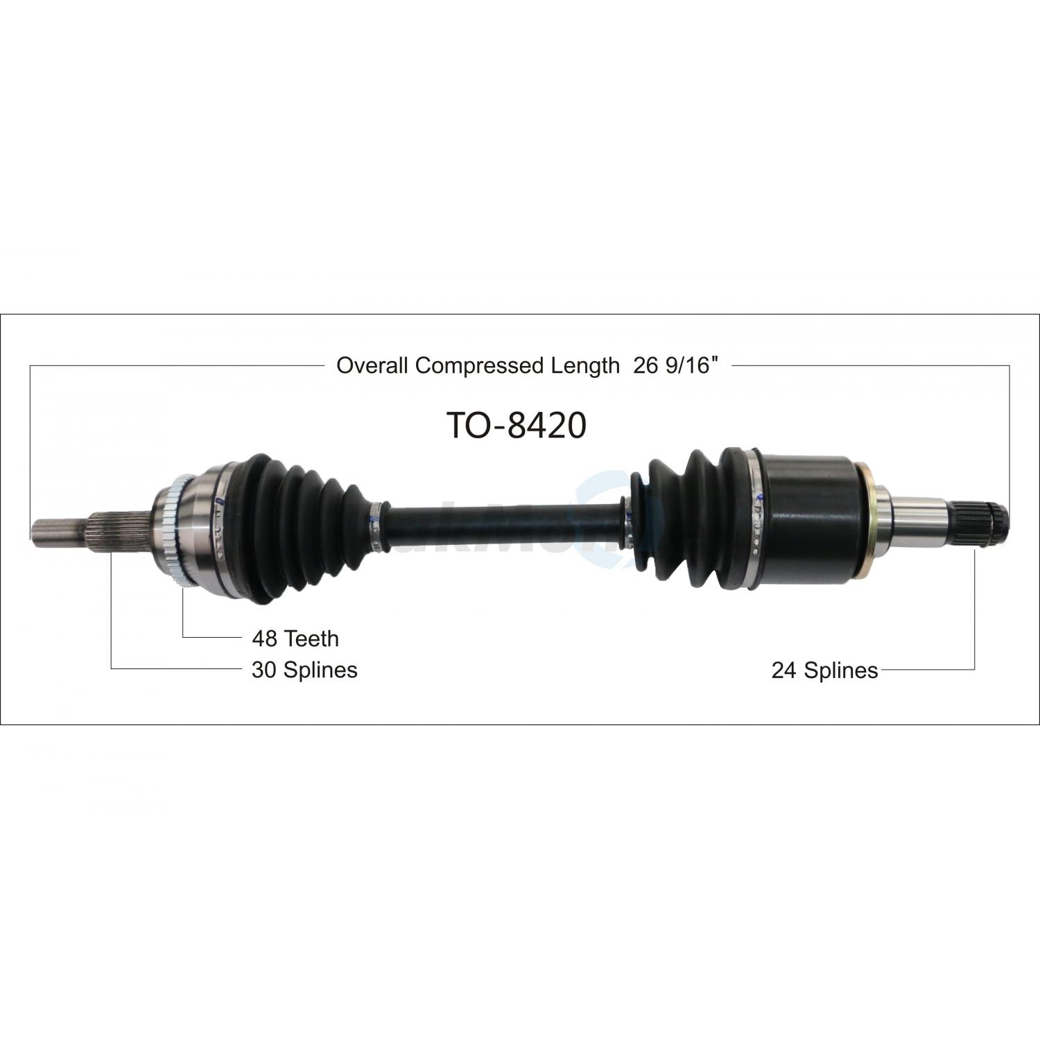 TrakMotive TO8420 - CV Axle Shaft TrakMotive TO8420 CV Axle Shaft product image 1 of 3
