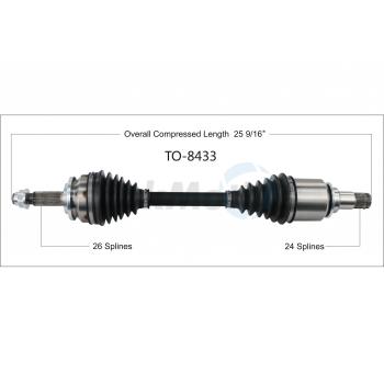 2022 Toyota Corolla CV Axle Shaft Front Left TrakMotive TO8433 image 1 of 3