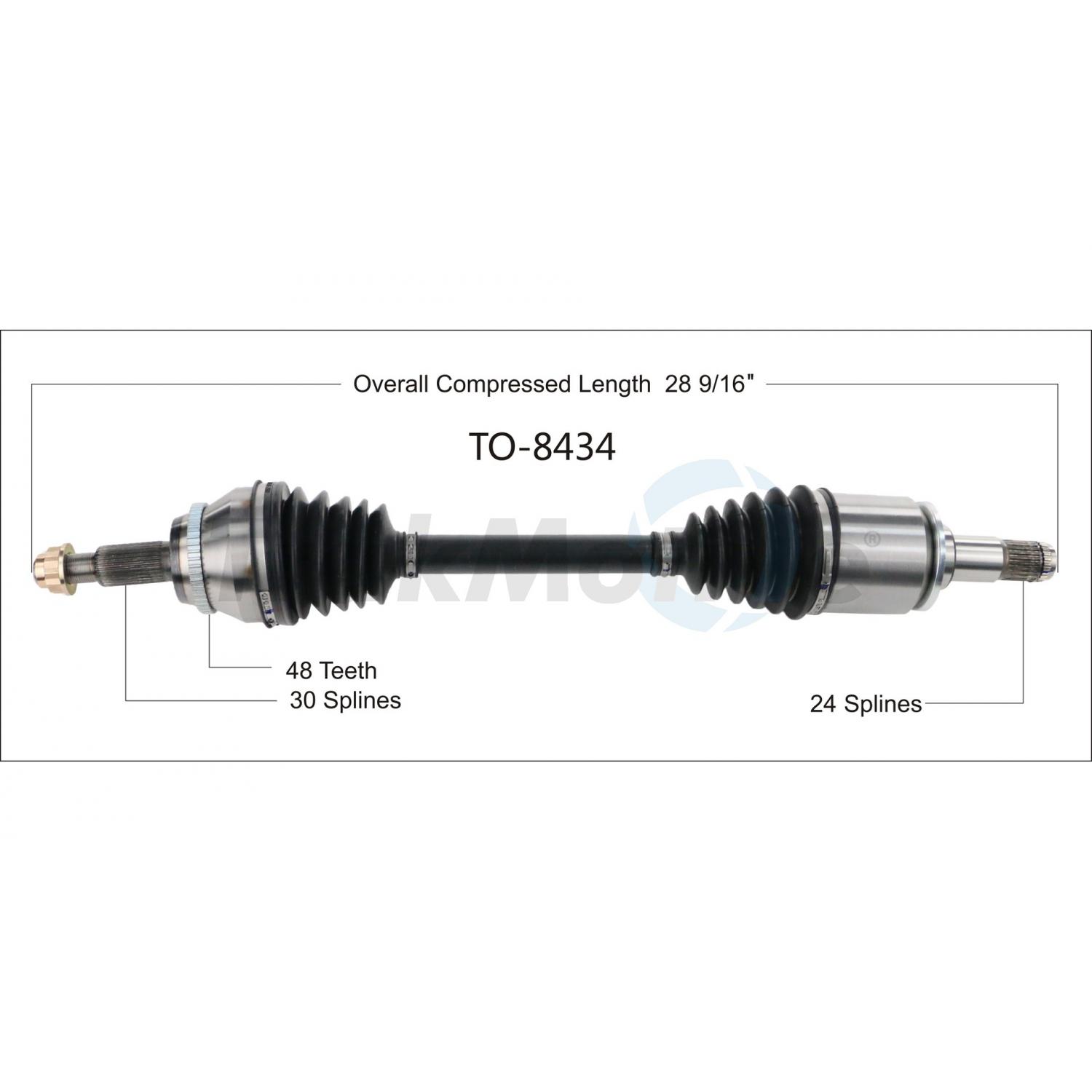 TrakMotive TO8434 - CV Axle Shaft TrakMotive TO8434 CV Axle Shaft product image 1 of 3