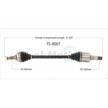 2023 Tesla 3 CV Axle Shaft
