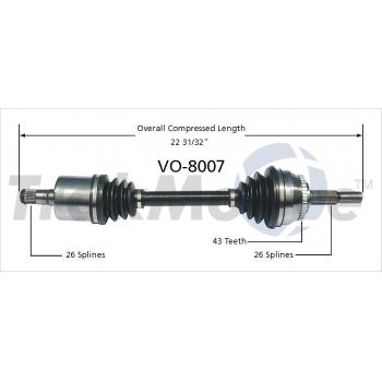 2004 Volvo V40 CV Axle Shaft