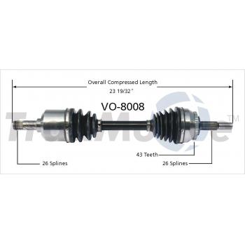 2000 Volvo V40 CV Axle Shaft