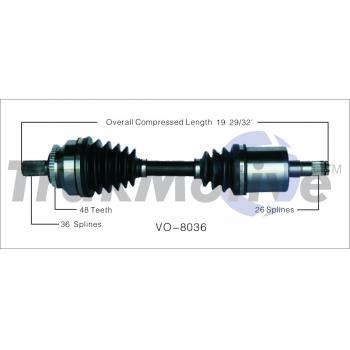 2005 Volvo C70 CV Axle Shaft