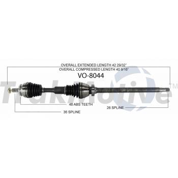 2005 Volvo XC90 CV Axle Shaft