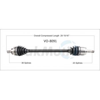 2018 Volvo V60 CV Axle Shaft
