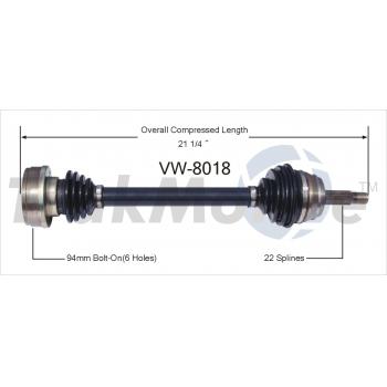 1983 Volkswagen Rabbit Pickup CV Axle Shaft
