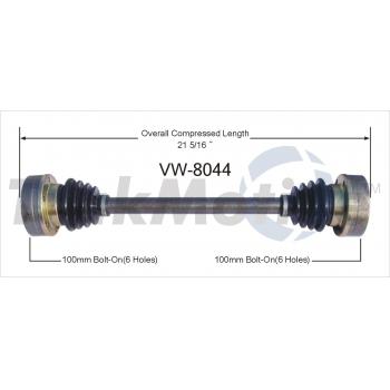 1985 Porsche 944 CV Axle Shaft Rear Left TrakMotive VW8044 image 1 of 3