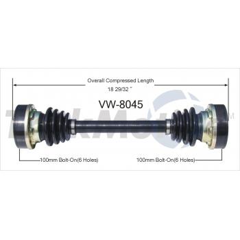 1979 Volkswagen Transporter CV Axle Shaft Rear Left TrakMotive VW8045 image 1 of 3