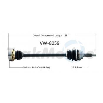 1991 Volkswagen Vanagon CV Axle Shaft Front Left TrakMotive VW8059 image 1 of 3