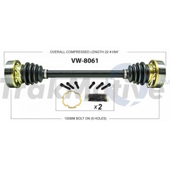 1980 Volkswagen Vanagon CV Axle Shaft Rear Right TrakMotive VW8061 image 1 of 3