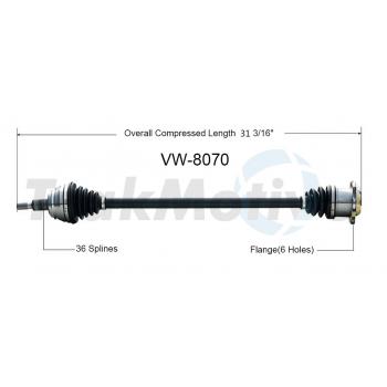 2004 Volkswagen Jetta CV Axle Shaft Front Right TrakMotive VW8070 image 1 of 3