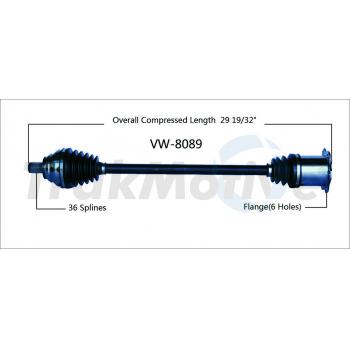 2007 Volkswagen Jetta CV Axle Shaft Front Right TrakMotive VW8089 image 1 of 3