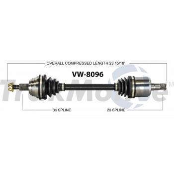 2006 Volkswagen Beetle CV Axle Shaft Front Left TrakMotive VW8096 image 1 of 3