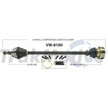 2006 Volkswagen Beetle CV Axle Shaft Front Right TrakMotive VW8100 image 1 of 3