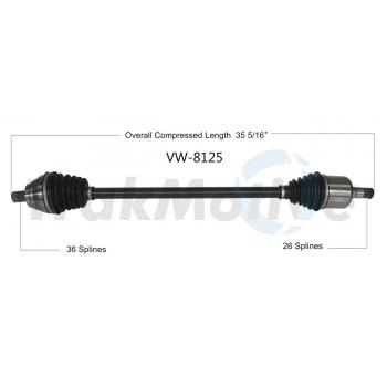 2014 Volkswagen Passat CV Axle Shaft Front Right TrakMotive VW8125 image 1 of 3