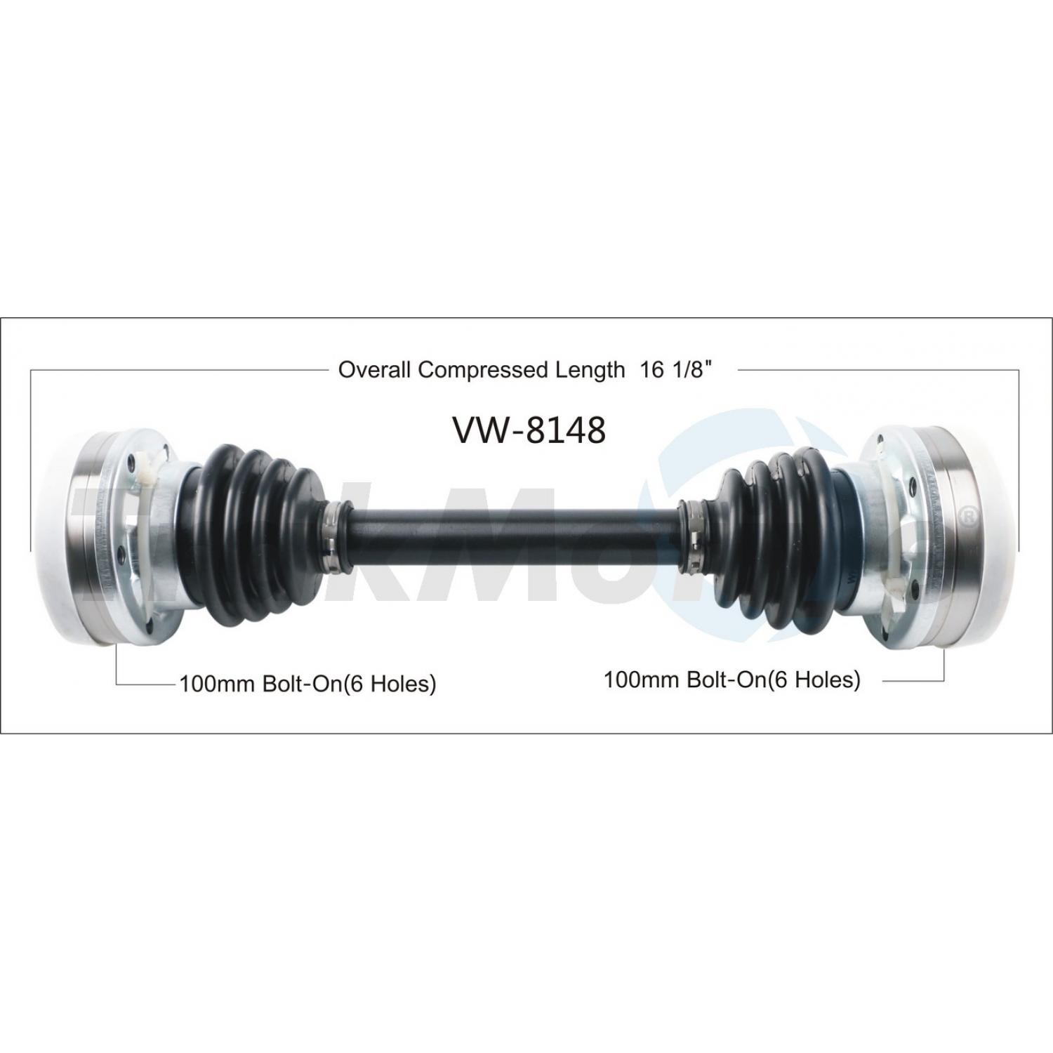 TrakMotive VW8148 - CV Axle Shaft TrakMotive VW8148 CV Axle Shaft product image 1 of 3