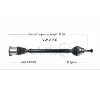 2008 Volkswagen Eos CV Axle Shaft Front Right TrakMotive VW8156 image 1 of 3