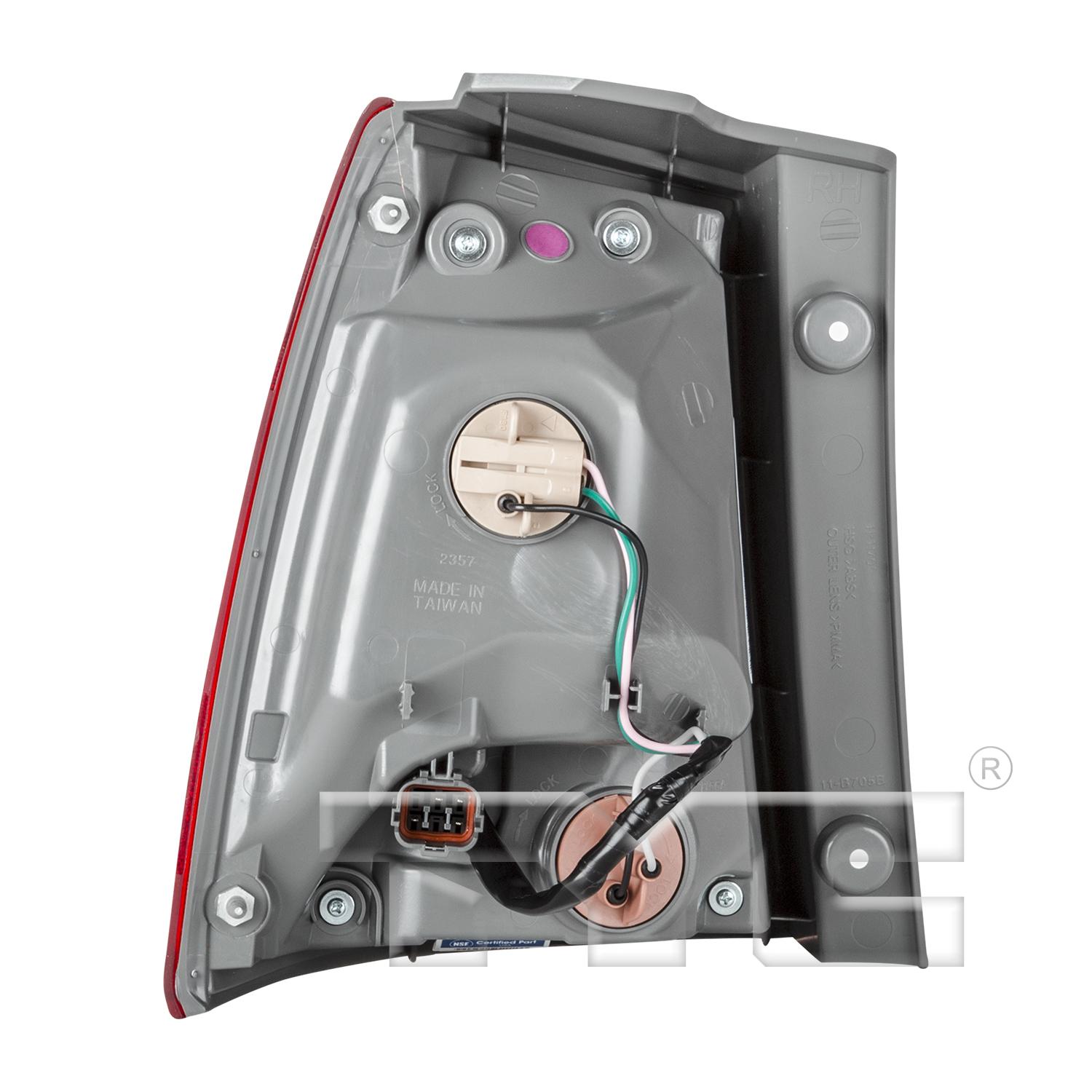 TYC 1111705001 Tail Light Assembly product image 2 of 6