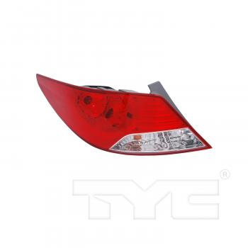 2014 Hyundai Accent Tail Light Assembly Left TYC 111194200 image 1 of 2