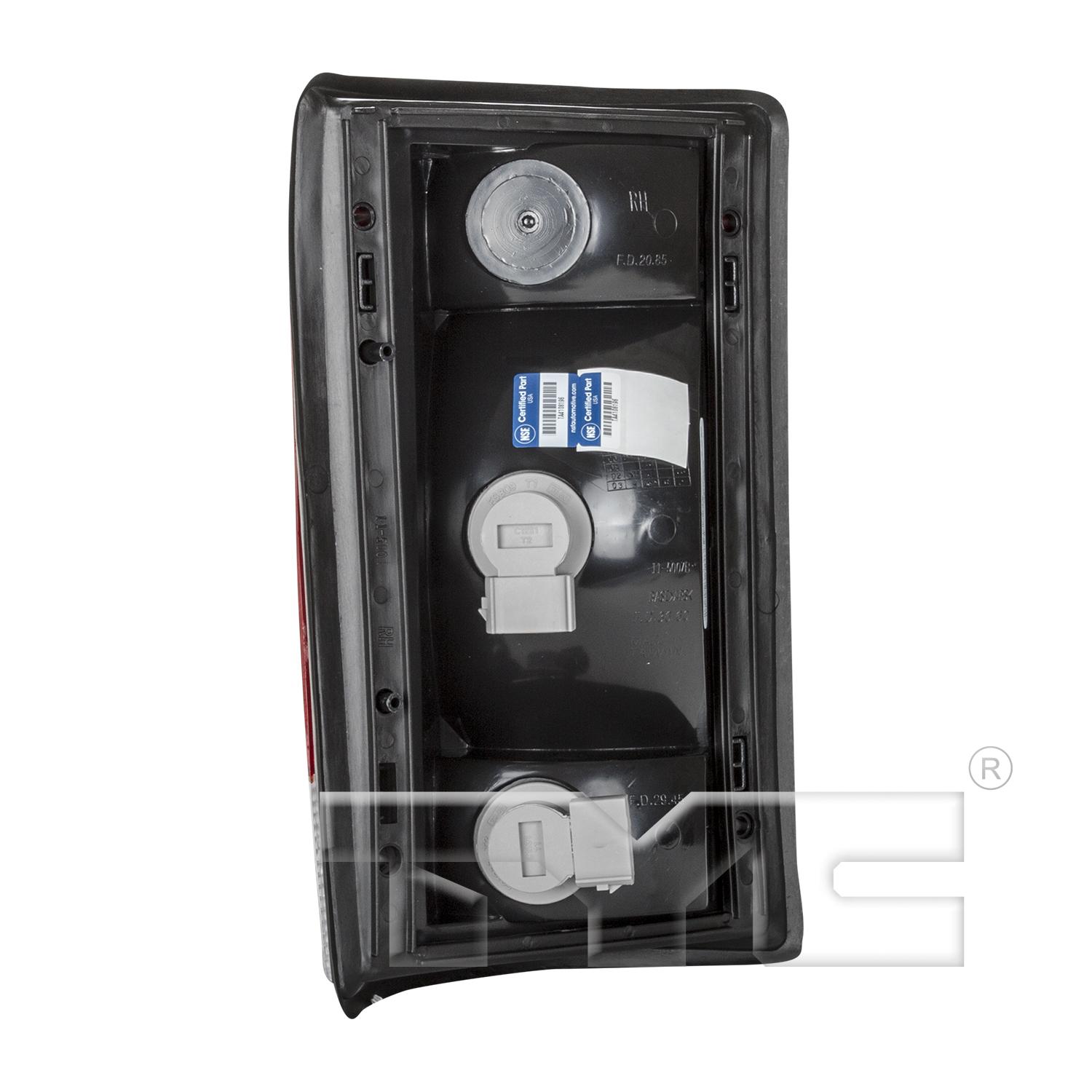 TYC 115007801 Tail Light Assembly product image 8 of 8