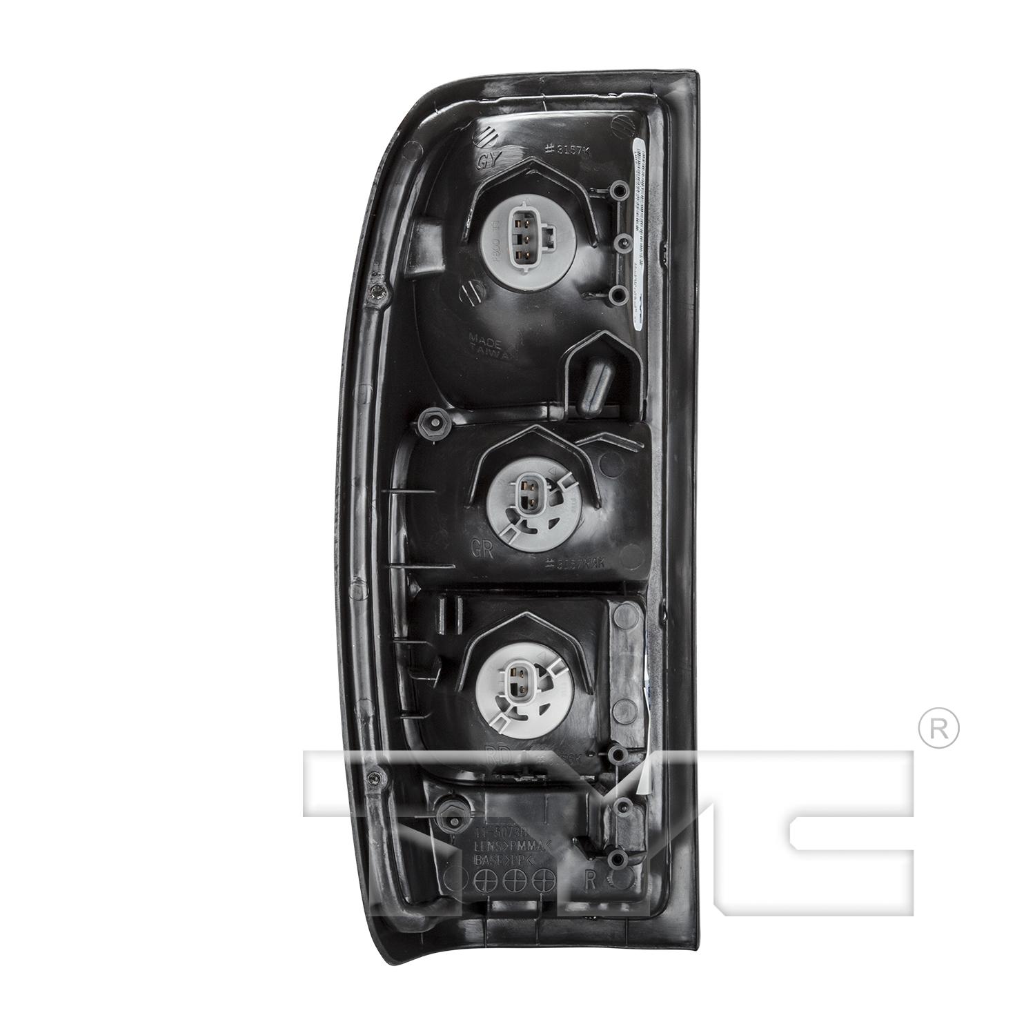 TYC 115073701 Tail Light Assembly product image 2 of 6